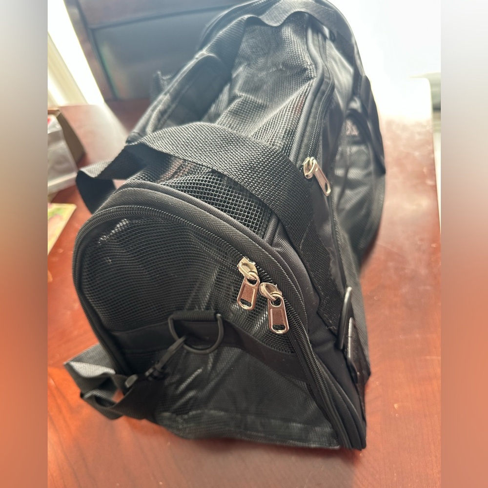 Black Mesh Animal Carrier